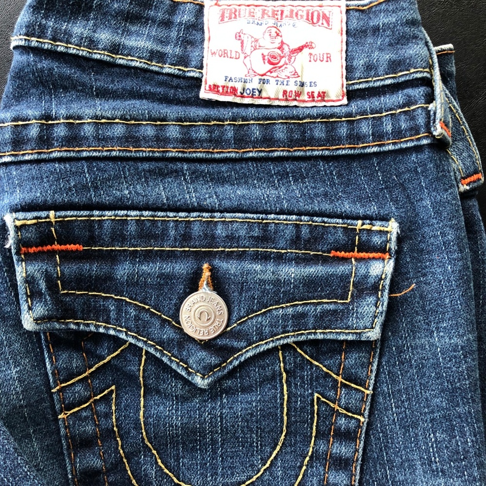 True Religion Dark Blue Flare Jeans